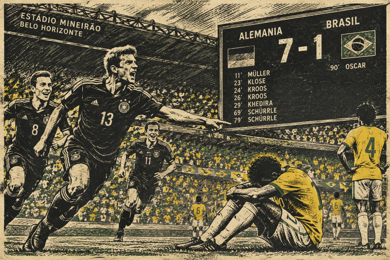 Brasil perdió 7-1 contra Alemania el 8 de julio de 2014, en la semifinal del Mundial que organizaba en casa. Pero el Mineirazo fue mucho más que una goleada: durante 90 minutos se derrumbó frente a millones de brasileños una de las certezas sobre las que el país había construido parte de su identidad ante el mundo.