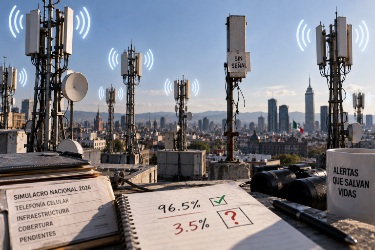 El 3.5 por ciento de las antenas del Simulacro