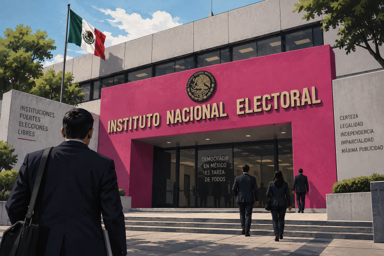 Fachada del INE