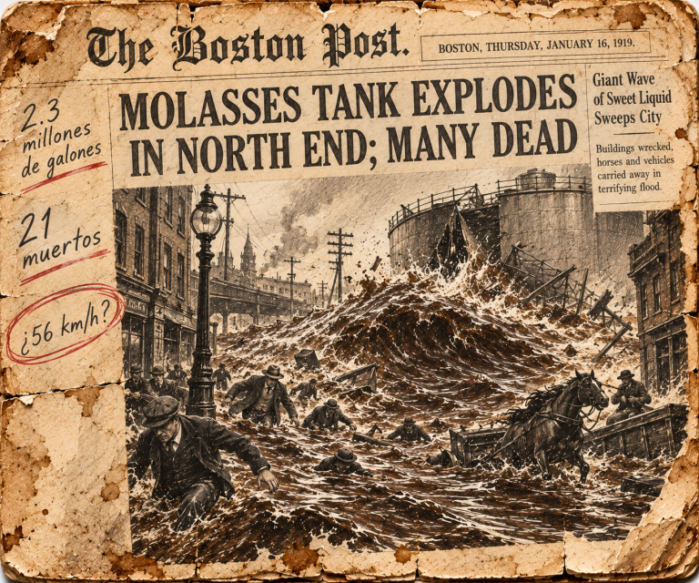 La melaza inunda Boston