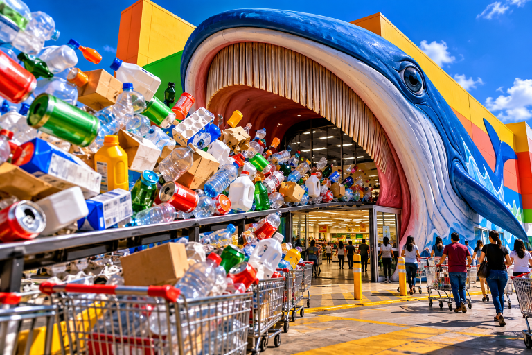 Reciben reciclaje los supermercados