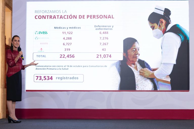 Claudia Sheinbaum admite carencias en el IMSS.