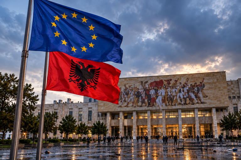 Albania, la Unión Europea y las protestas de los estudiantes ---- La Cabeza De Ratón