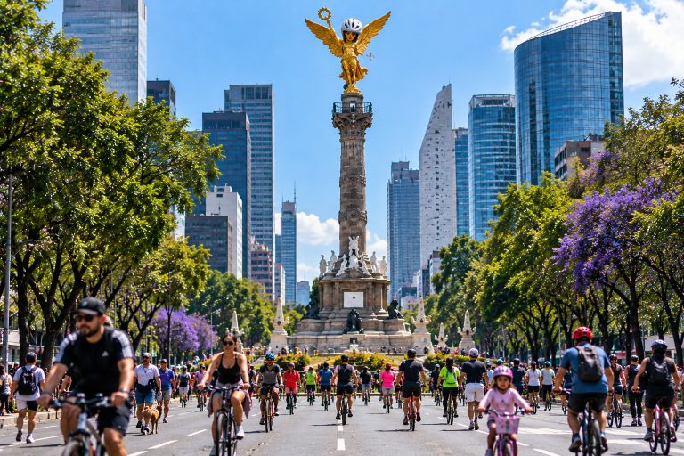 El Angel con casco