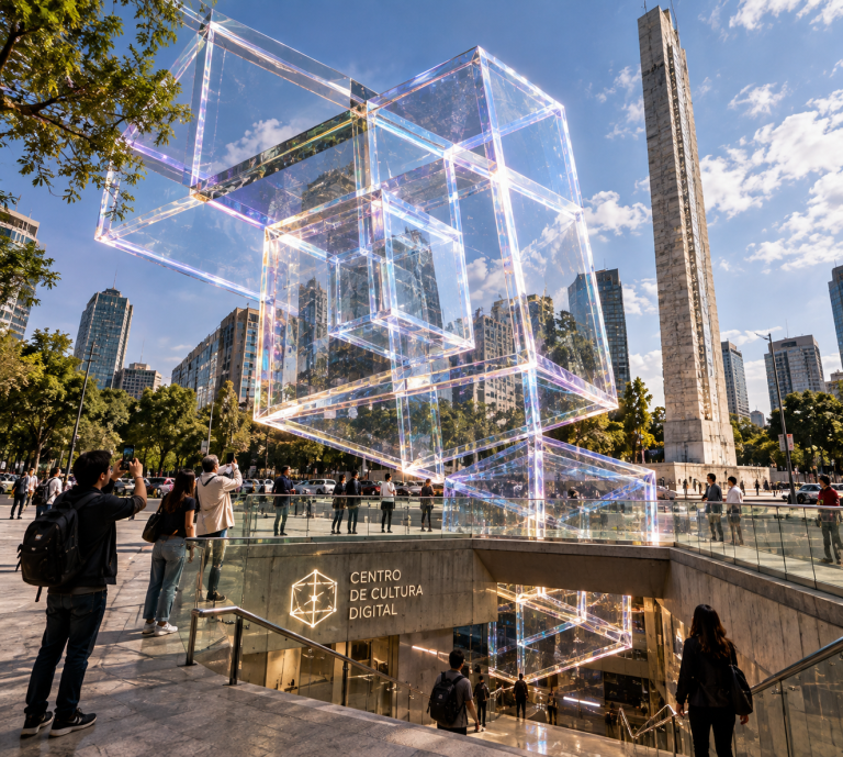 El museo abajo de La Estela de Luz