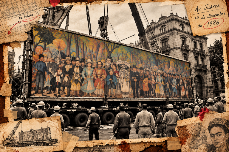 El traslado del mural. ---- La Cabeza De Ratón