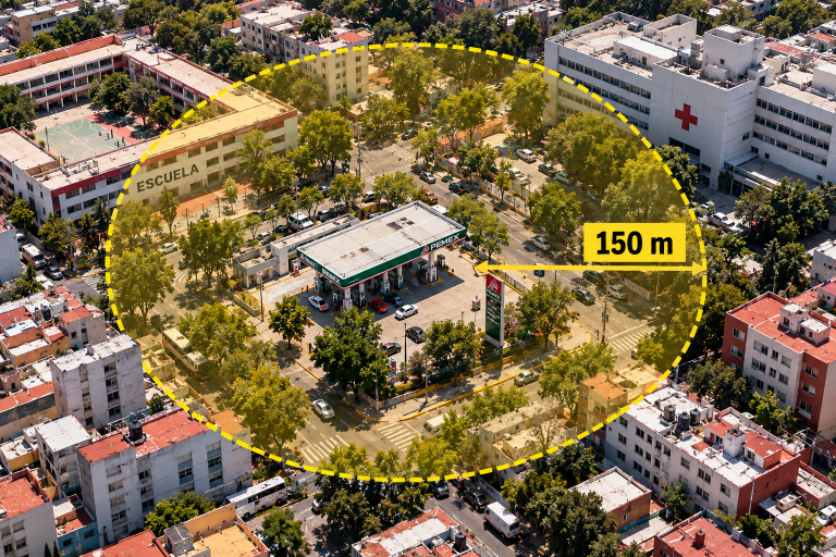 Gasolineras a 150 metros de escuelas ---- La Cabeza De Ratón
