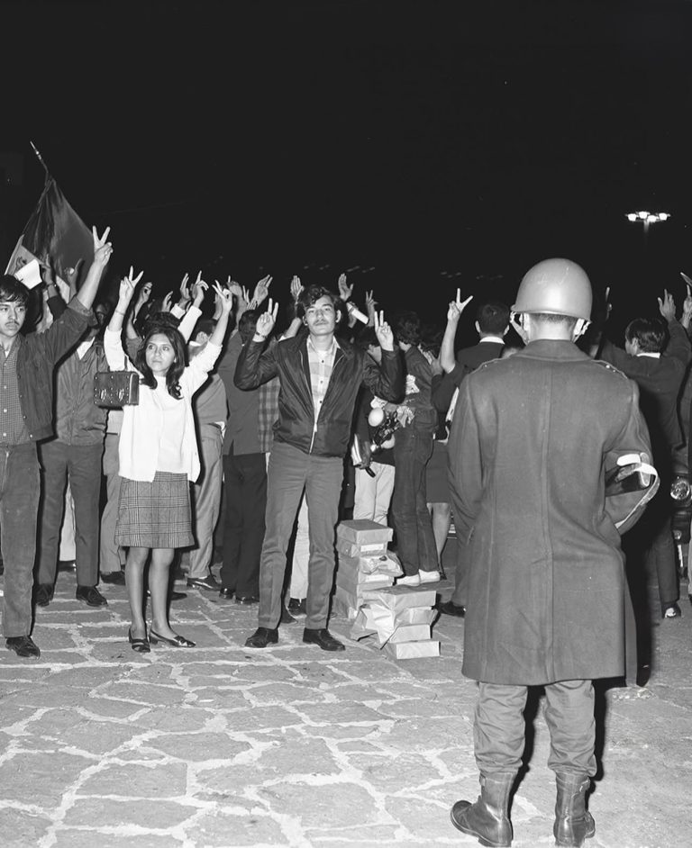Represión estudiantil de 1968. Archivo Histórico de la UNAM.