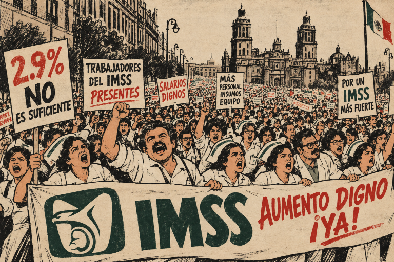 Protesta del IMSS