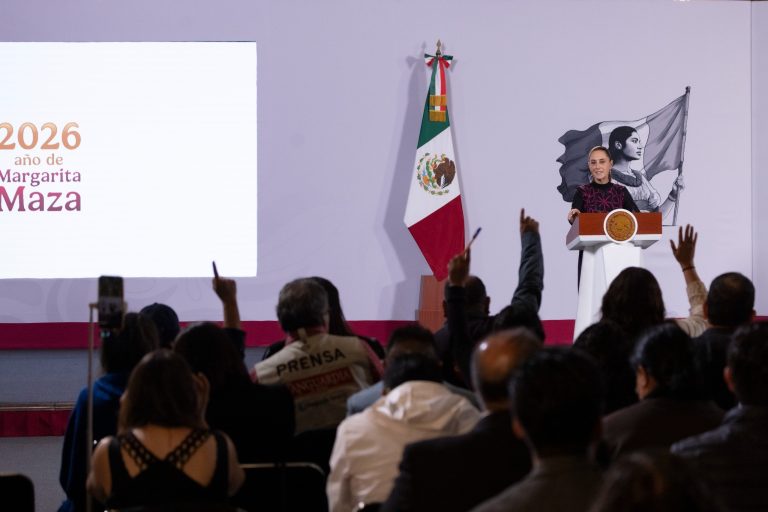 Conferencia de prensa en Palacio Nacional.