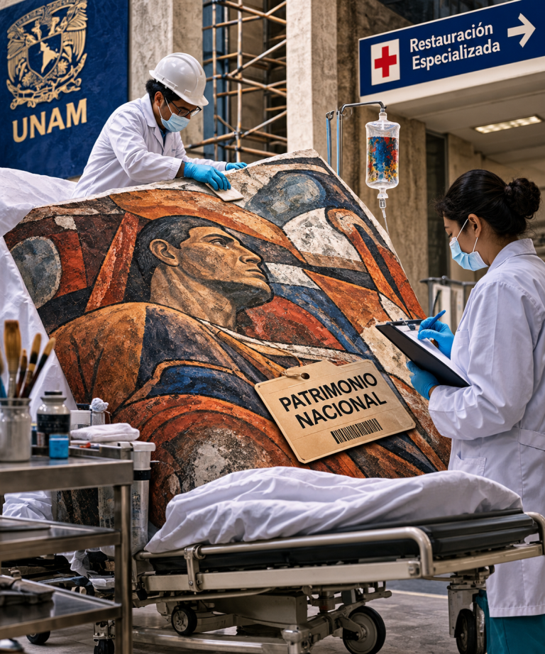 los doctores de los murales de la UNAM - La Cabezade Ratón